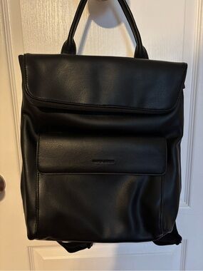 Black Leather Backpack NWOT